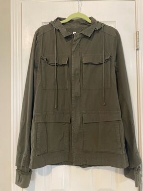 Nice Collective Men Field Jacket Utility Medium Olive Green